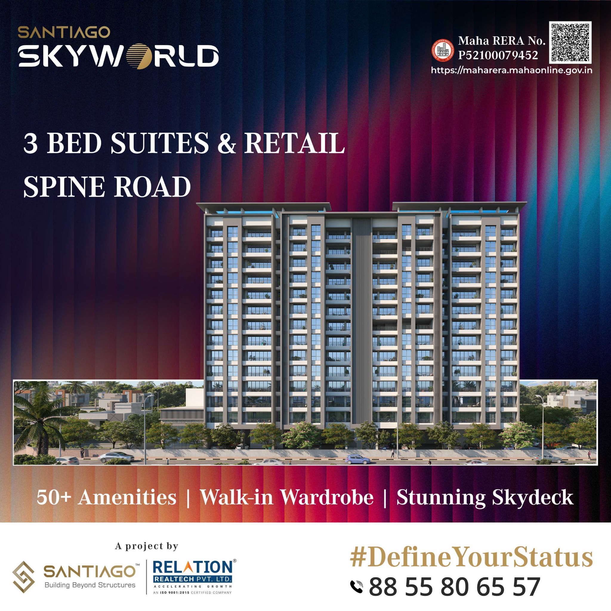 3 BHK Spine Road, PCMC New Launch Facebook ad