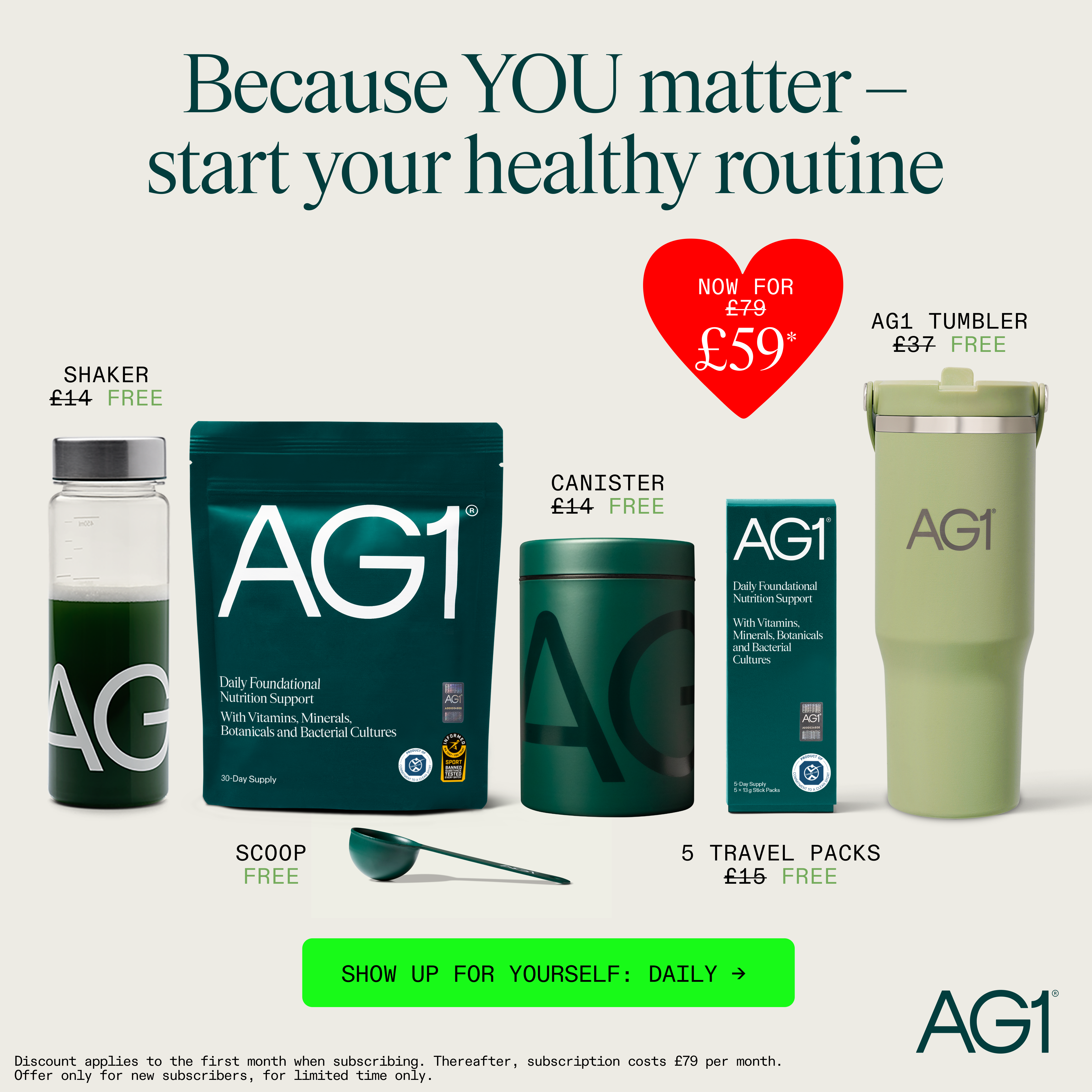 AG1 by Athletic Greens Facebook ad