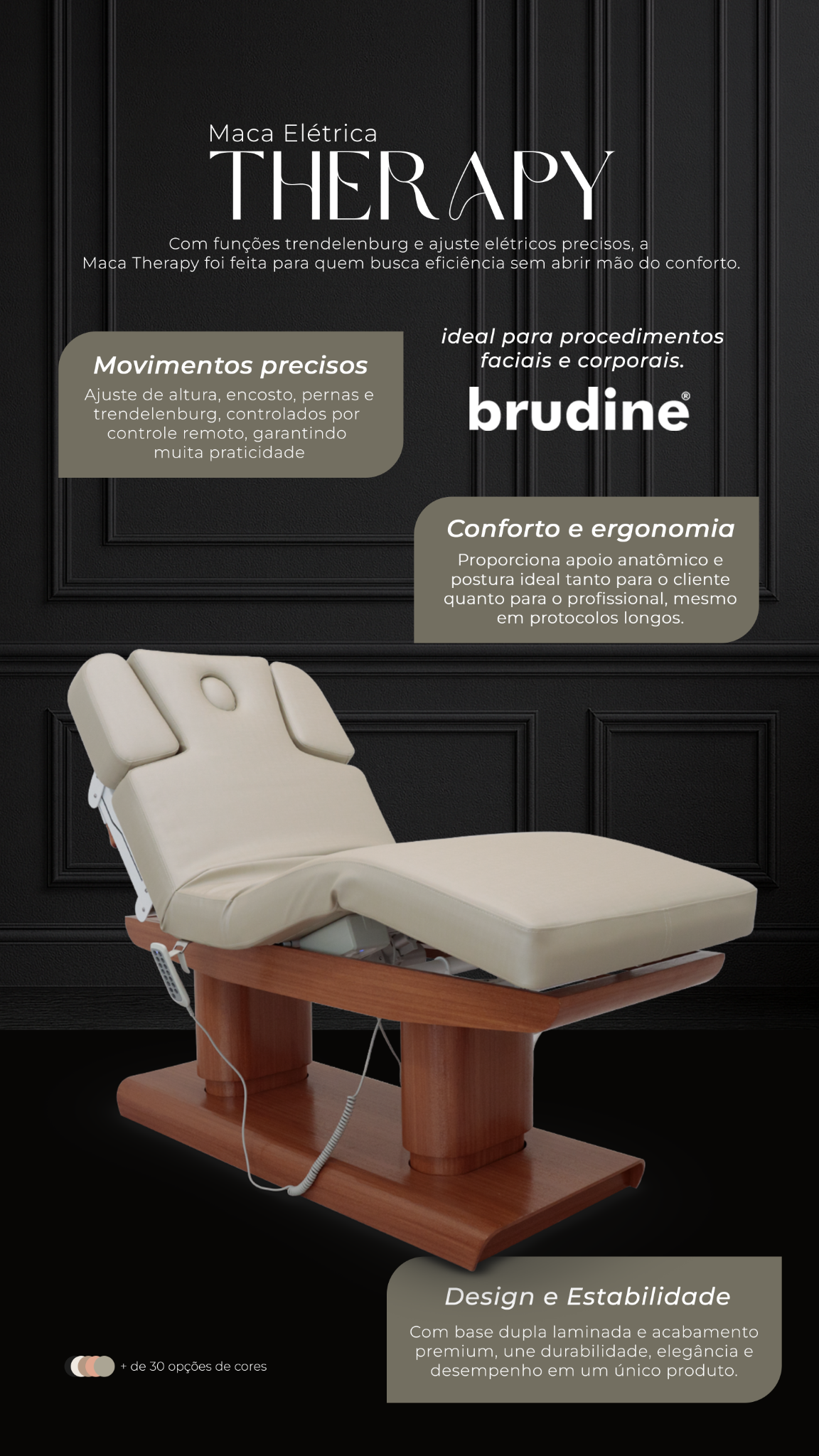 Brudine Design Facebook ad: Qualidade e conforto para você e seu cliente!