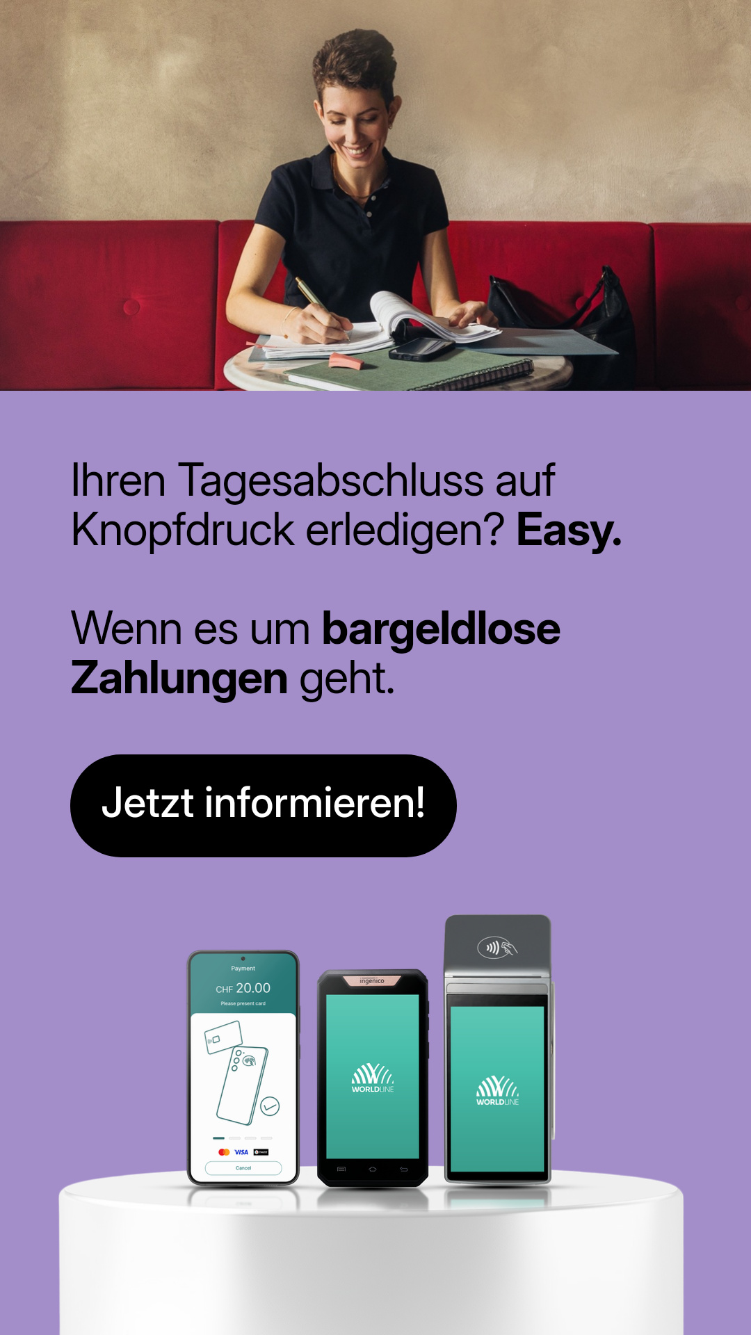 Worldline Switzerland Facebook ad