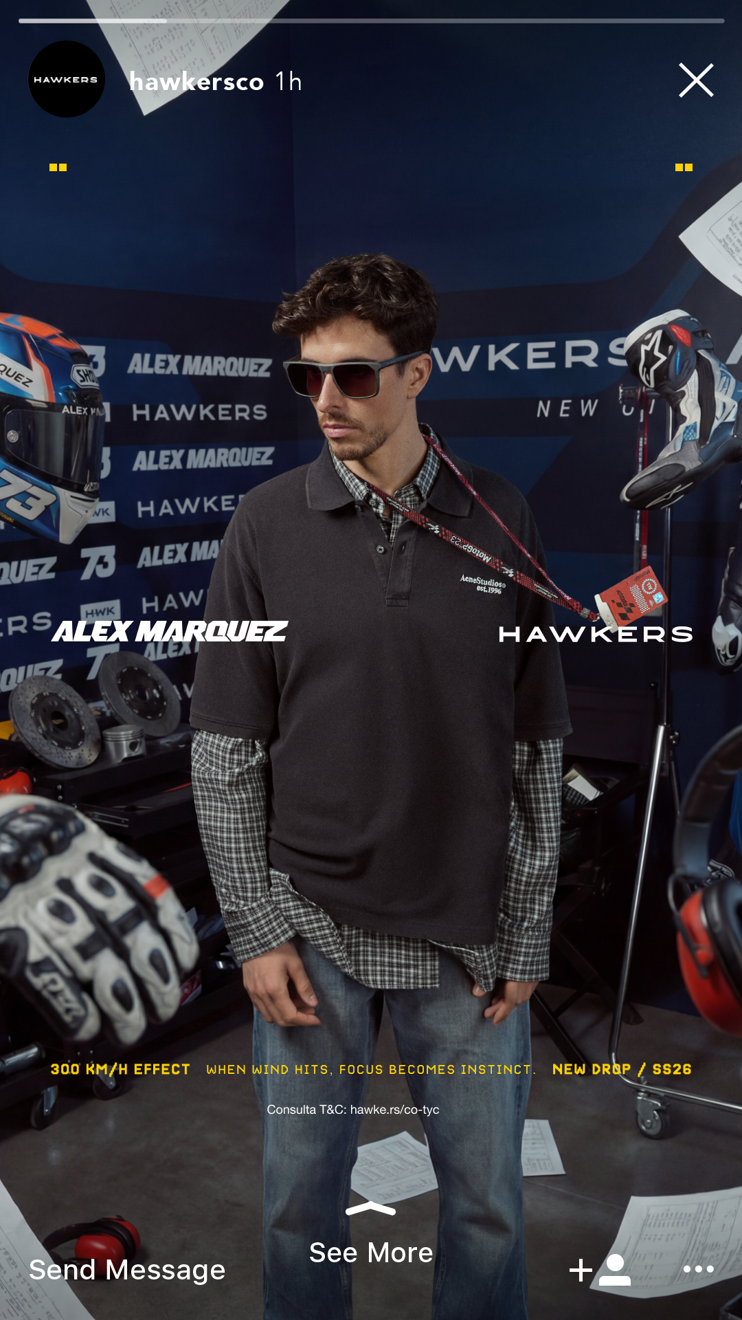 Hawkers Co. Facebook ad