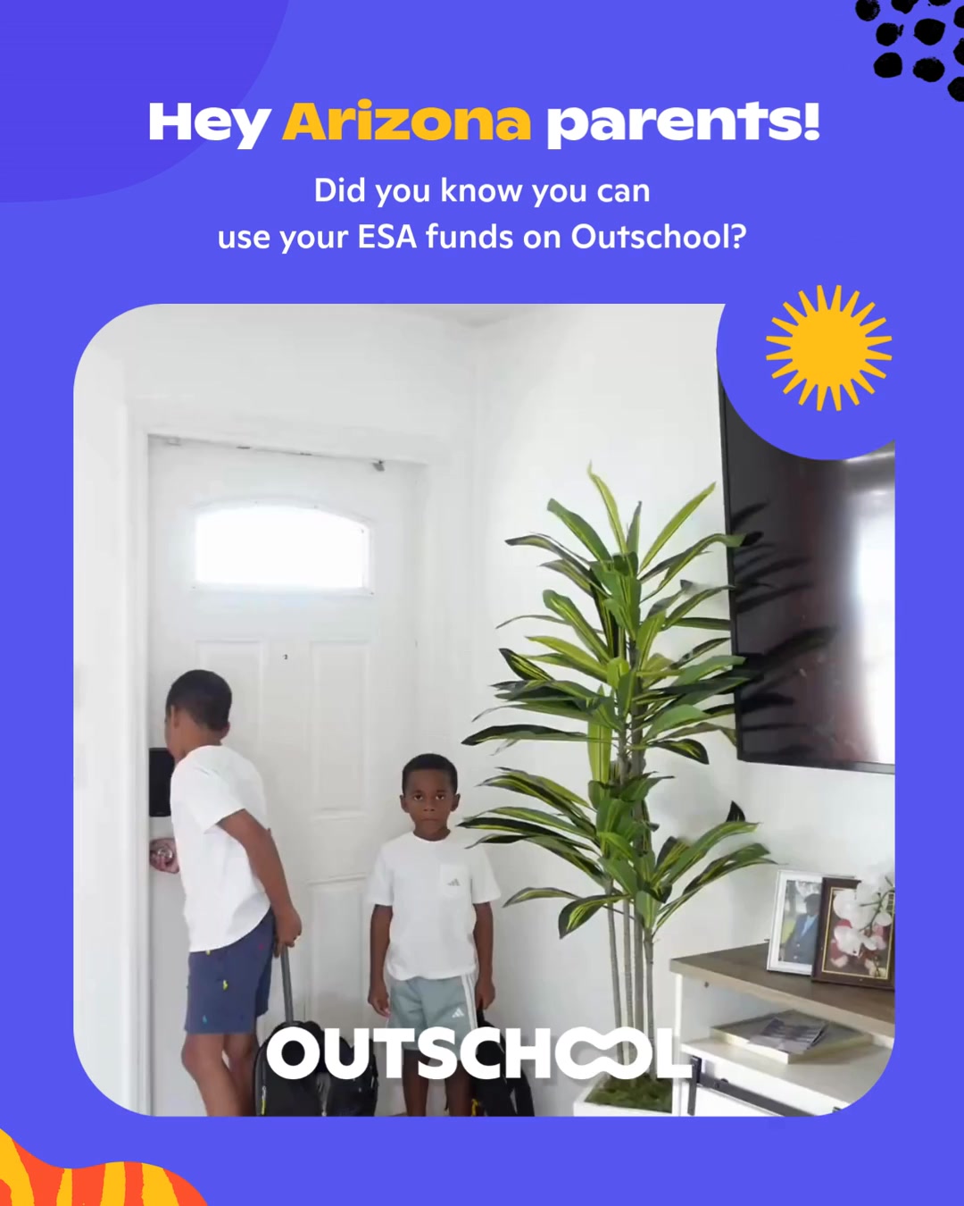 Outschool Facebook ad: Free Classes With ESA