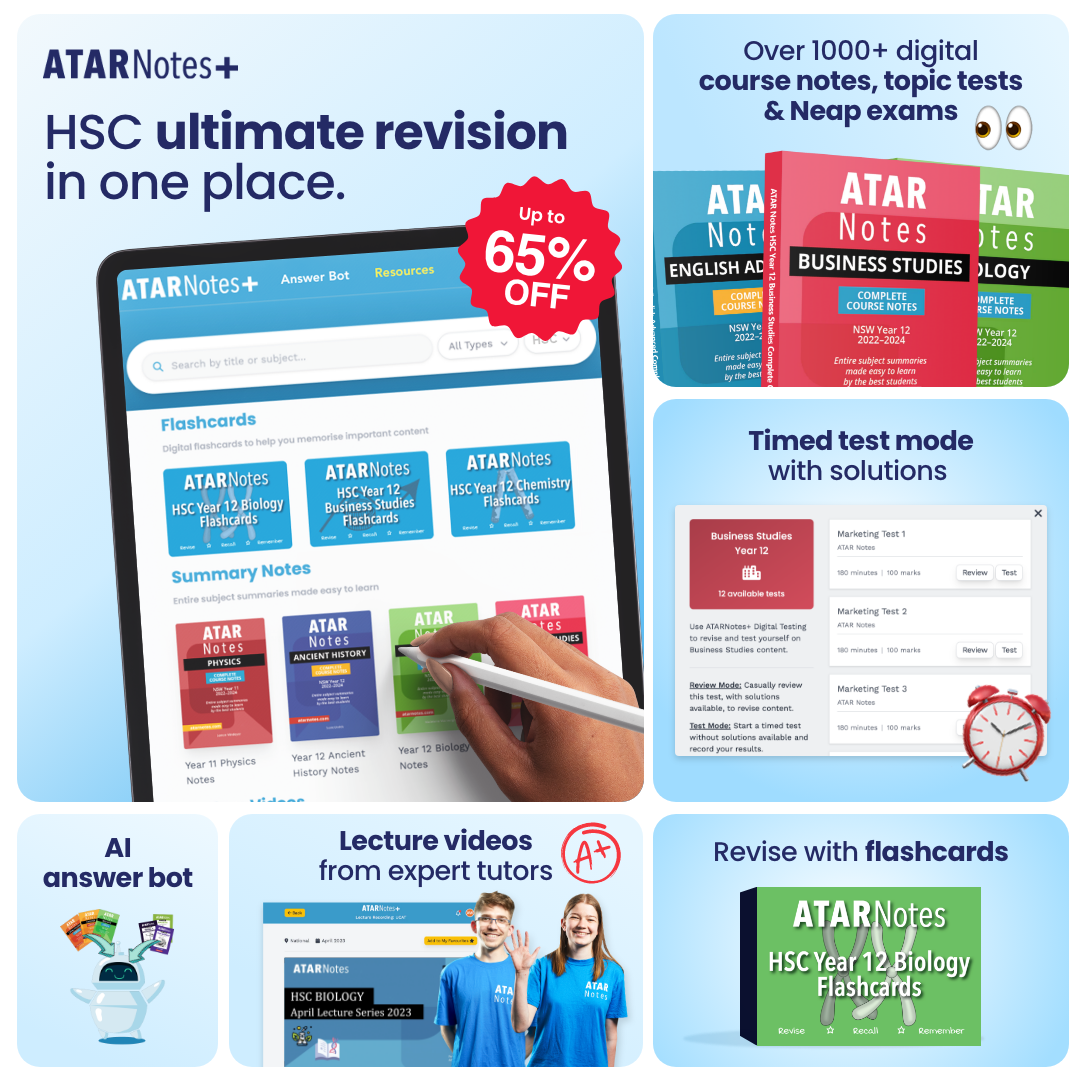 ATAR Study Plug Facebook ad: PSA: ATAR Notes+ is here to help you…