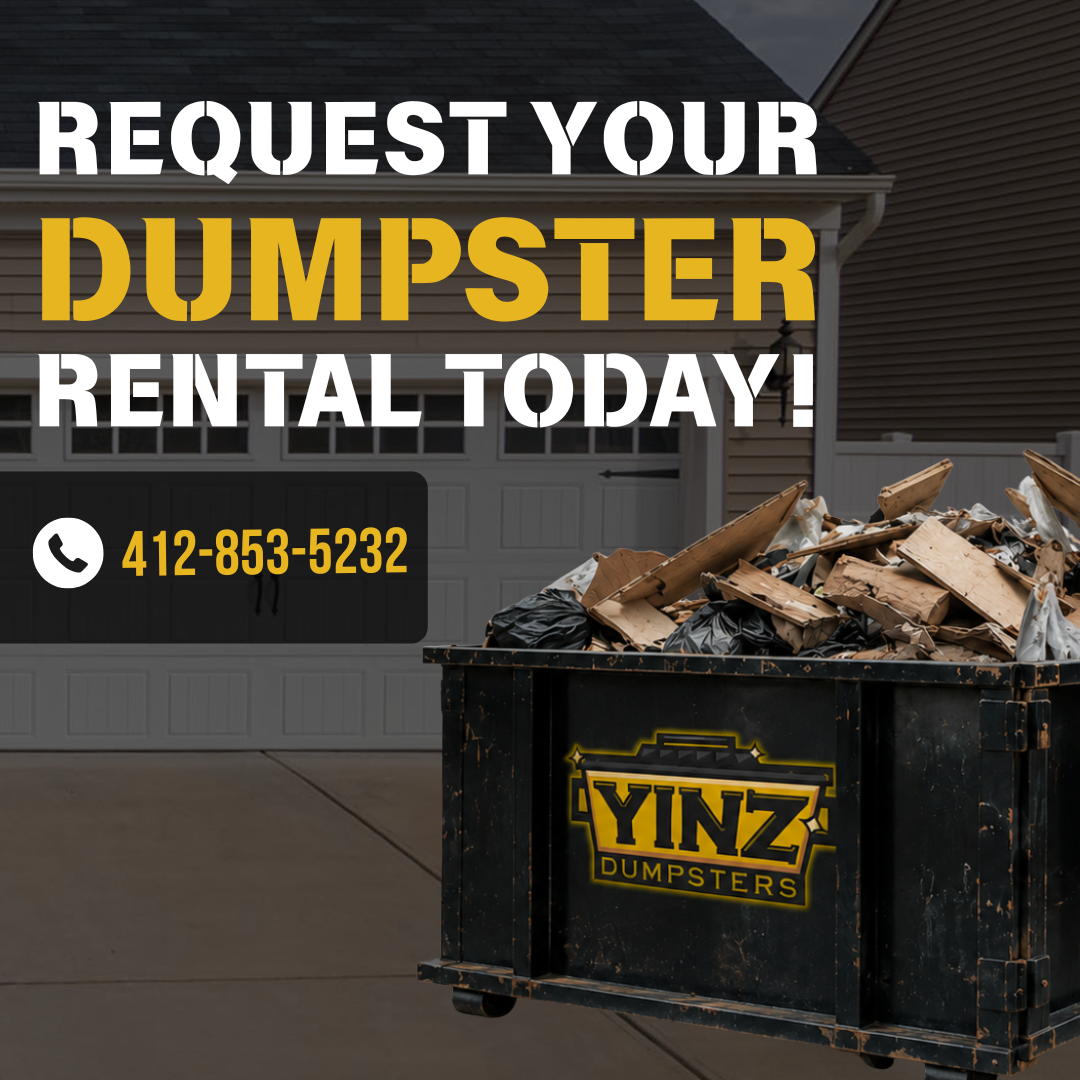 Yinz Dumpsters Facebook ad: Skip The Dump Runs | Rent a Dumpster