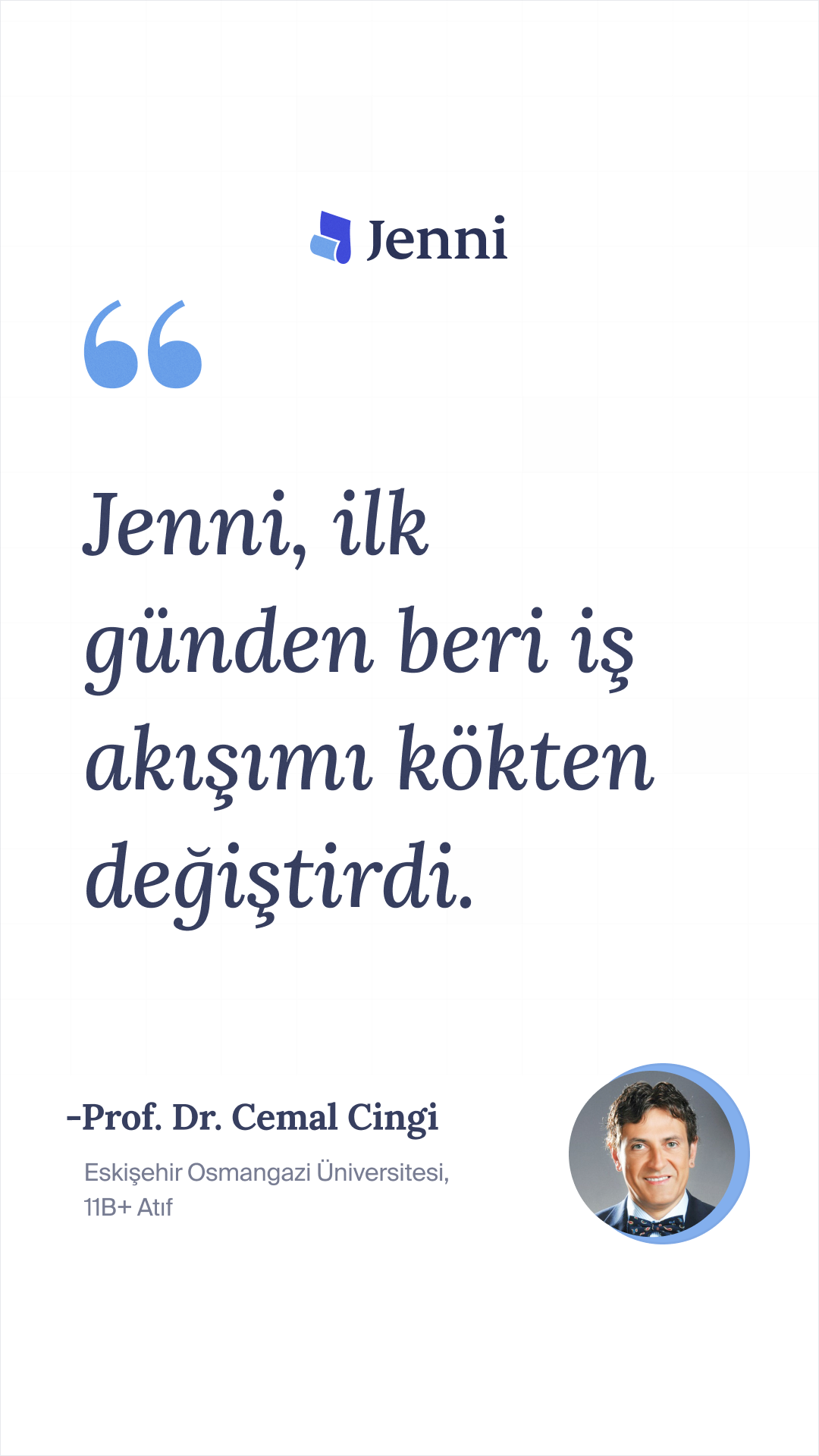 Jenni AI Facebook ad