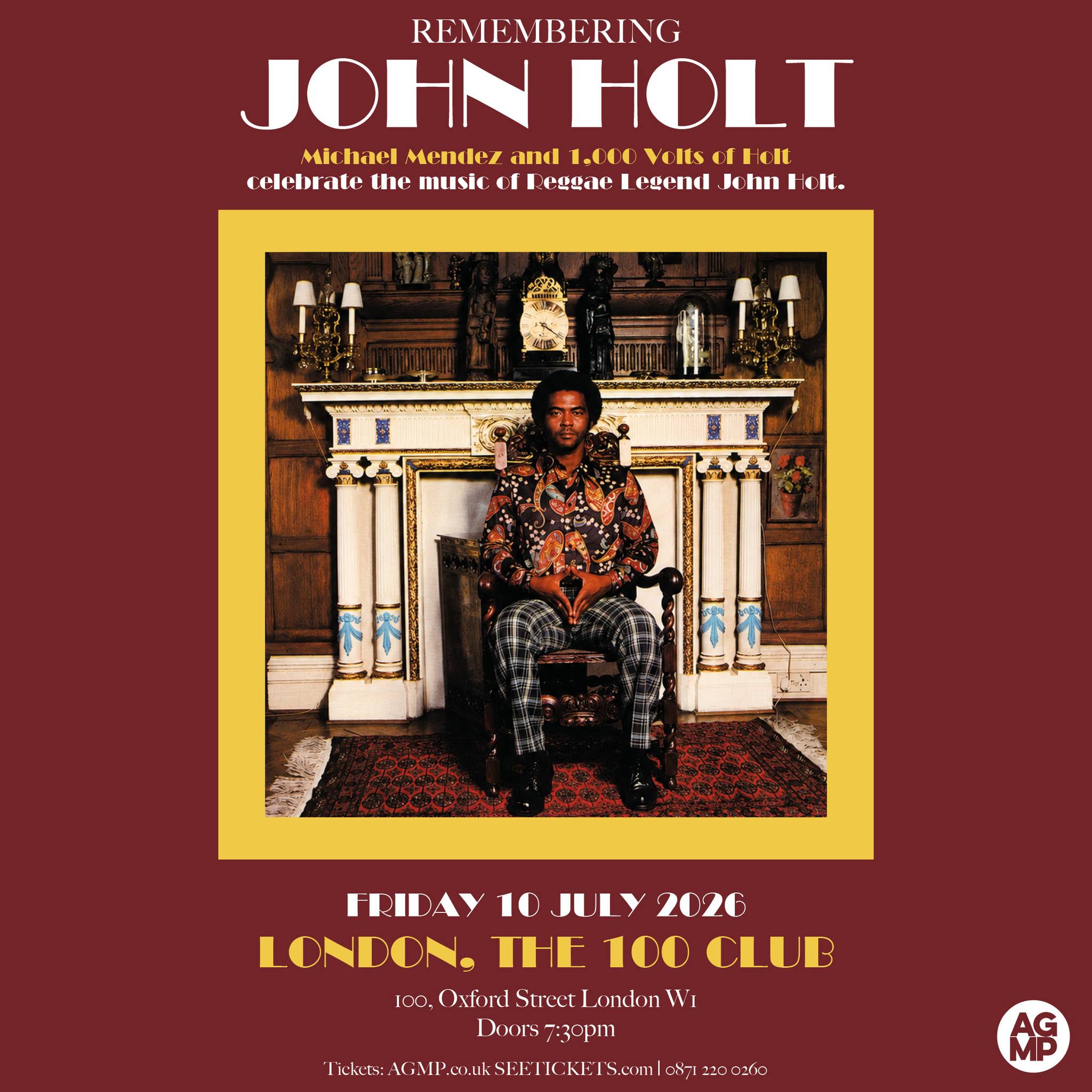 AGMP Concerts Facebook ad: Remembering John Holt