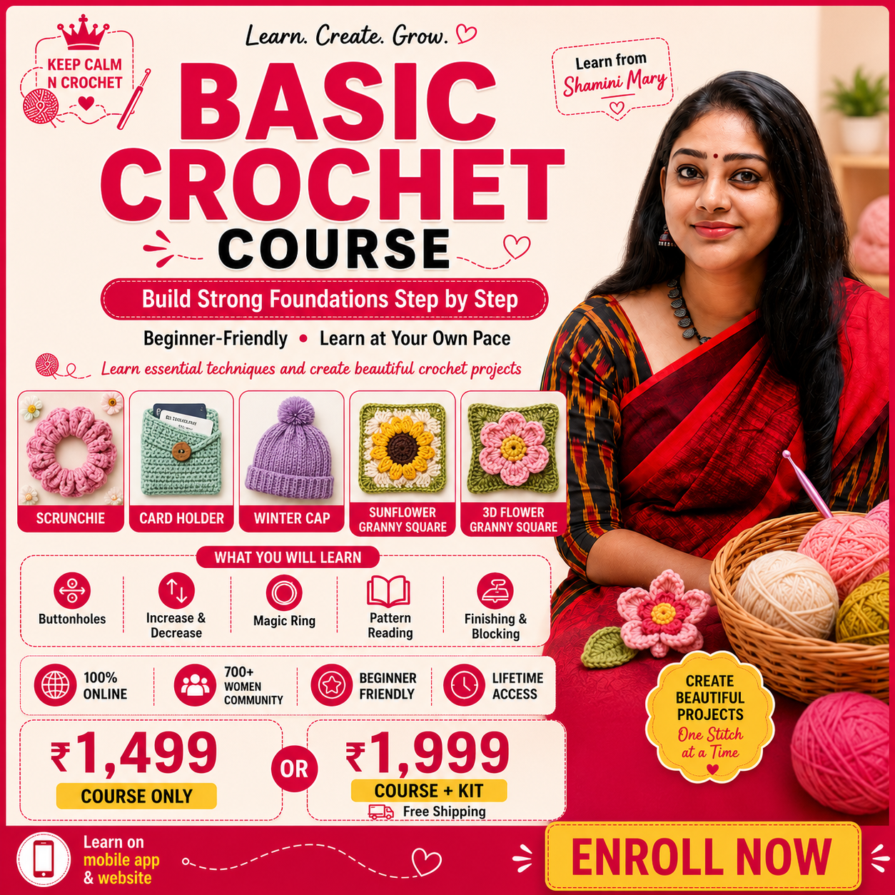 Keep Calm N Crochet Facebook ad