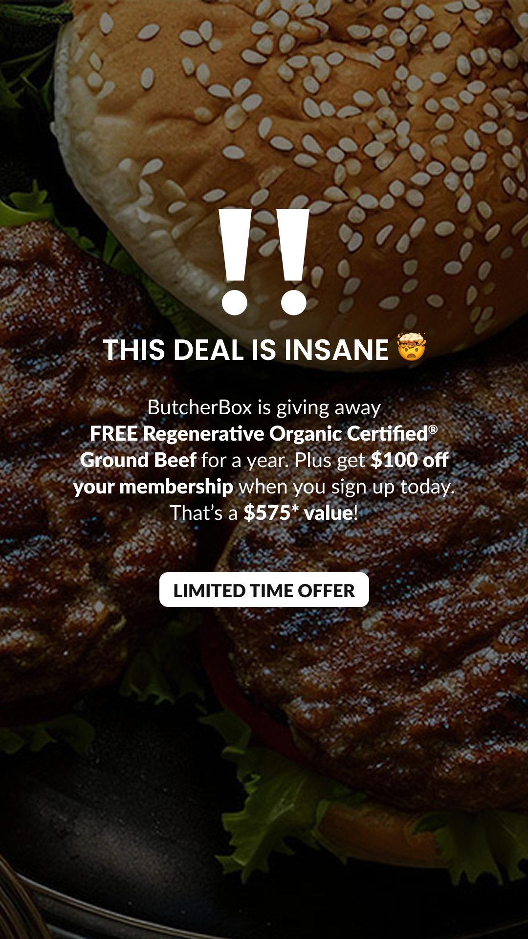 ButcherBox Facebook ad