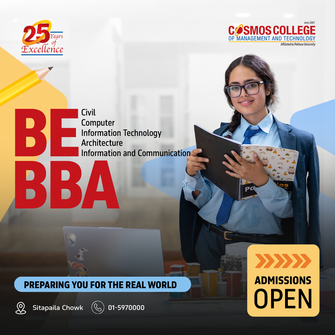 Cosmos College of Management & Technology Facebook ad: Admission Open