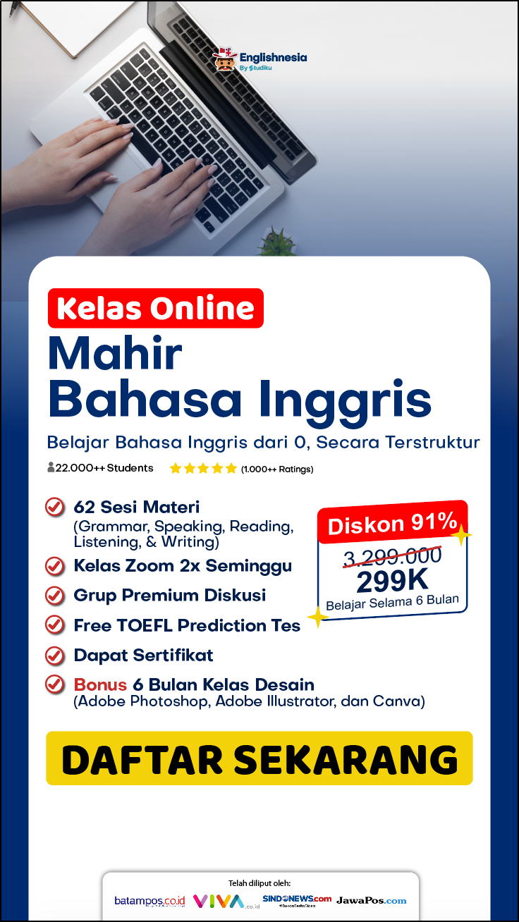 Media Belajar B.Inggris No.1 Facebook ad from Aug 19, 2025