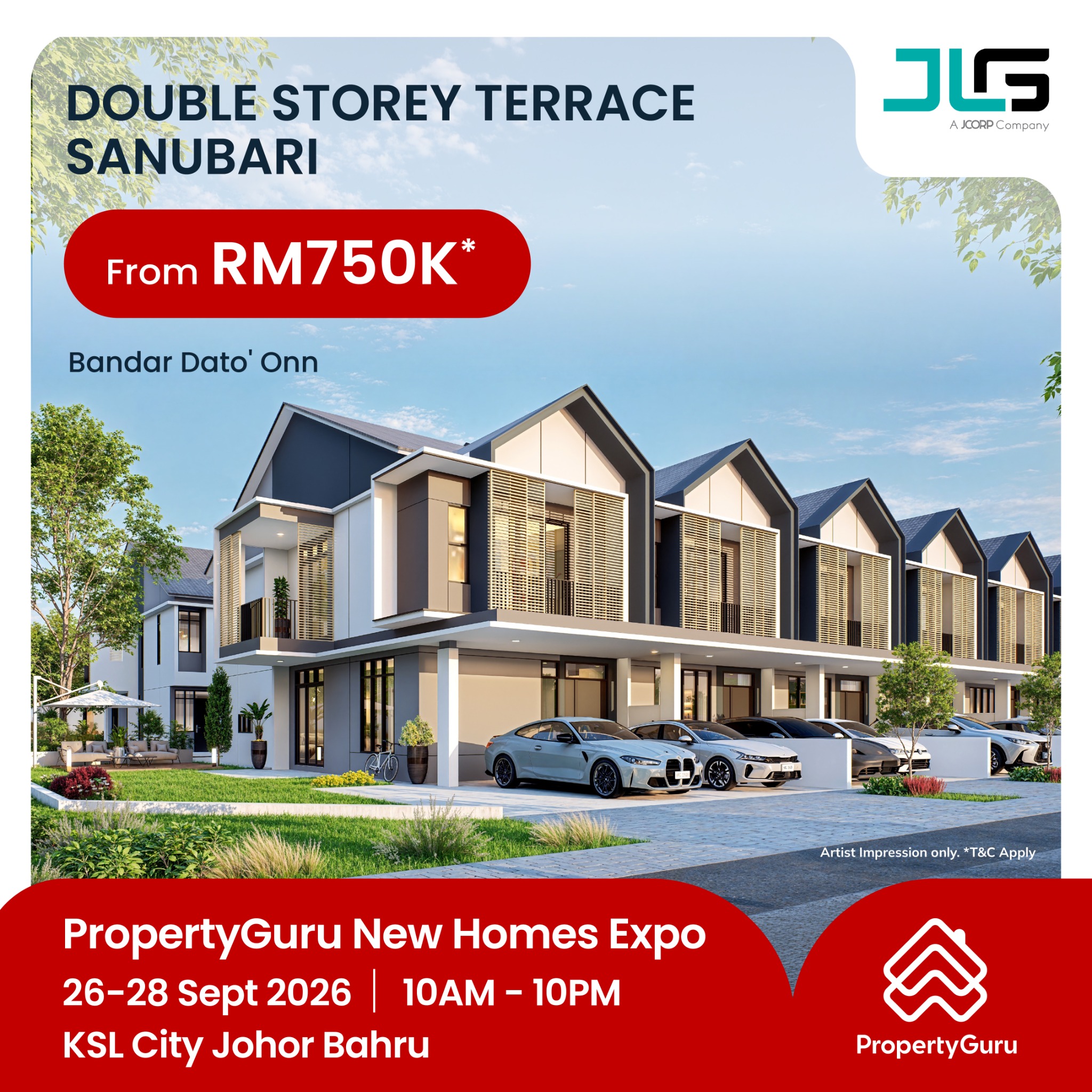 PropertyGuru.com.my Facebook ad: Discover Your Next Property in Johor!
