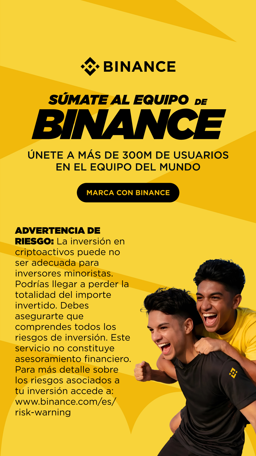 Binance Facebook ad