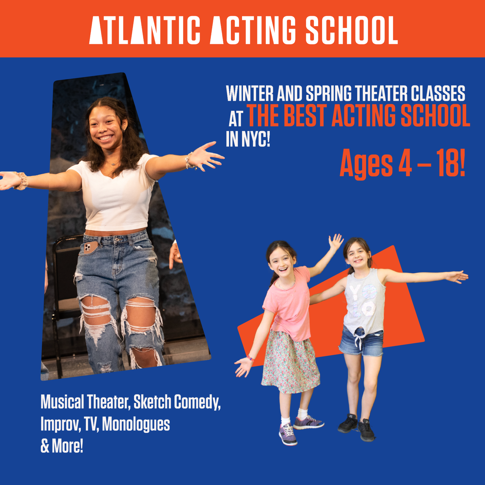 Atlantic Acting School Facebook ad