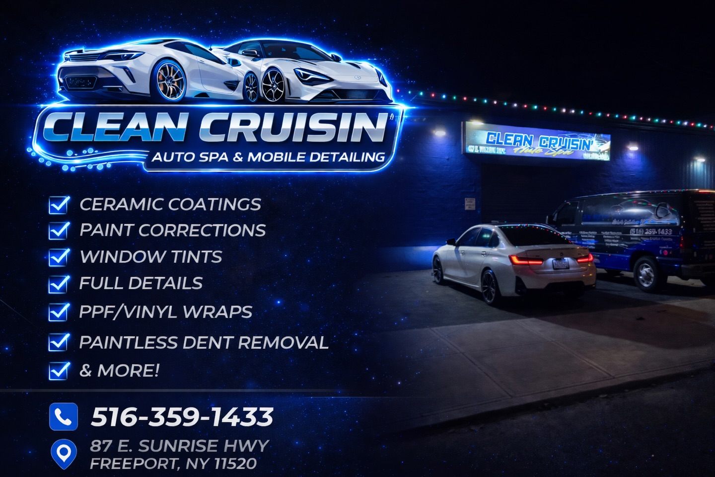 Clean Cruisin' Auto Spa & Mobile Detailing Facebook ad: Get ready to cruise in style!