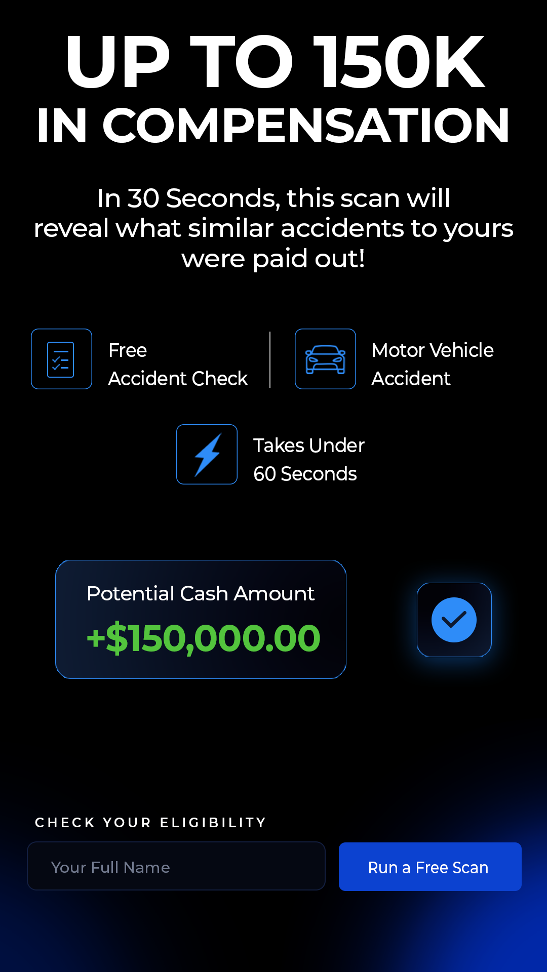 TrueConnect California Facebook ad: California Accident Victims: You May Have Legal Options