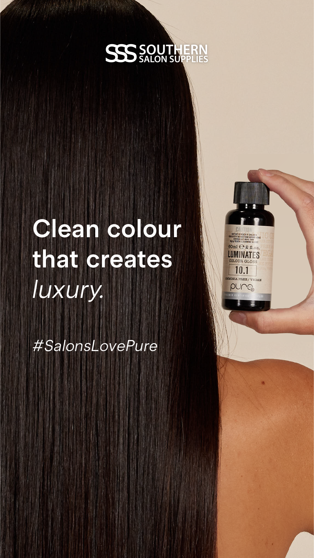 Southern Salon Supplies Facebook ad: Clean, luxury colour