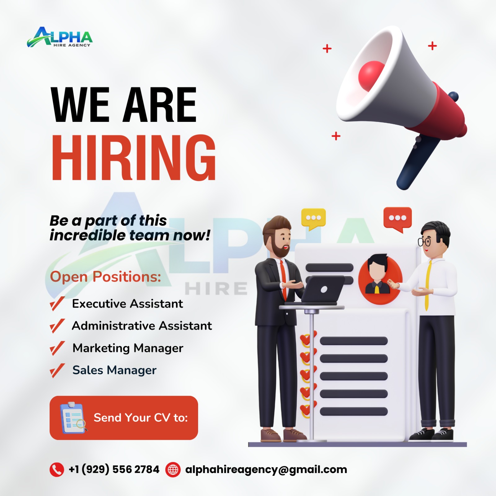Alpha Hire Agency Facebook ad