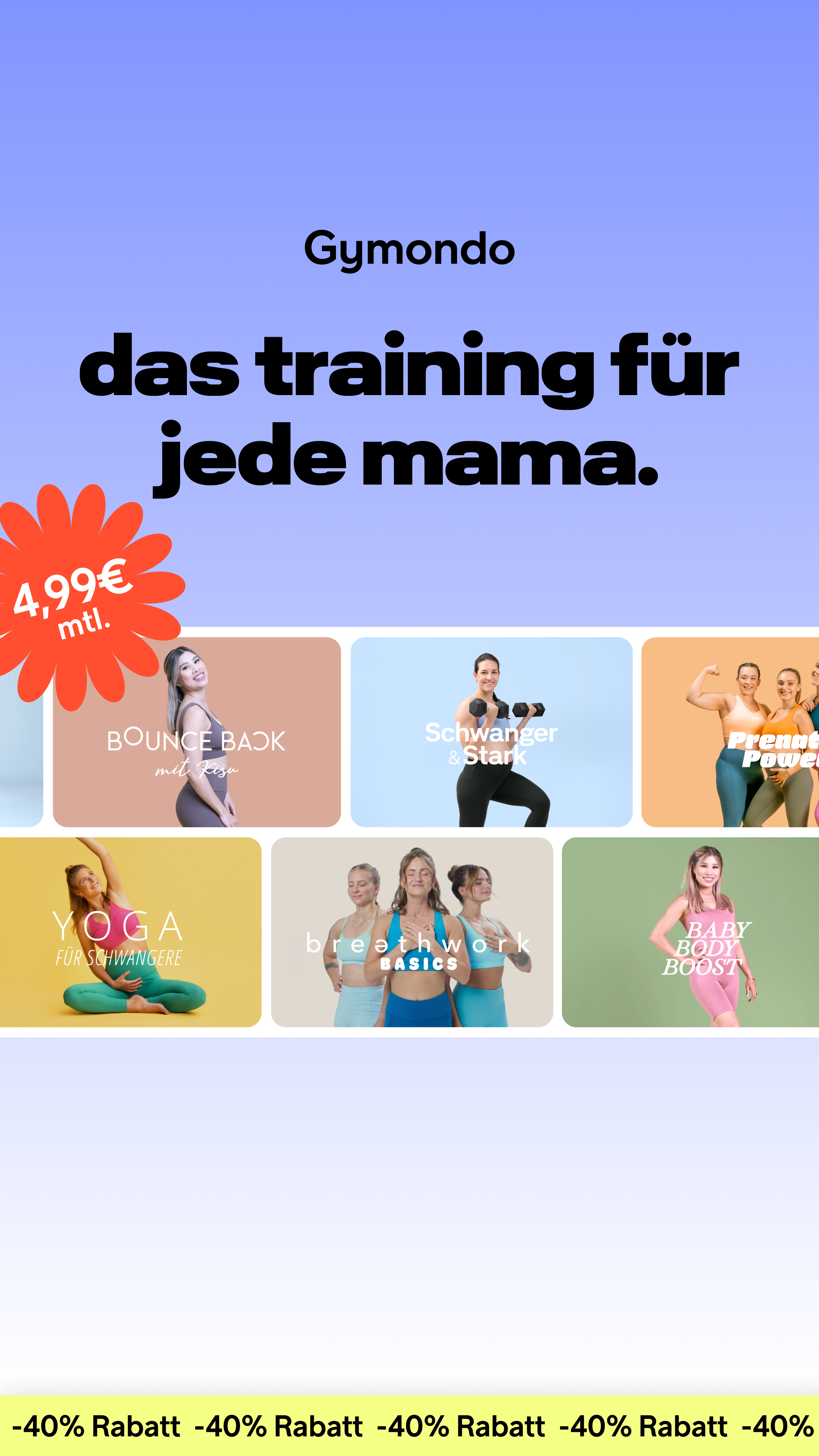 Gymondo Facebook ad