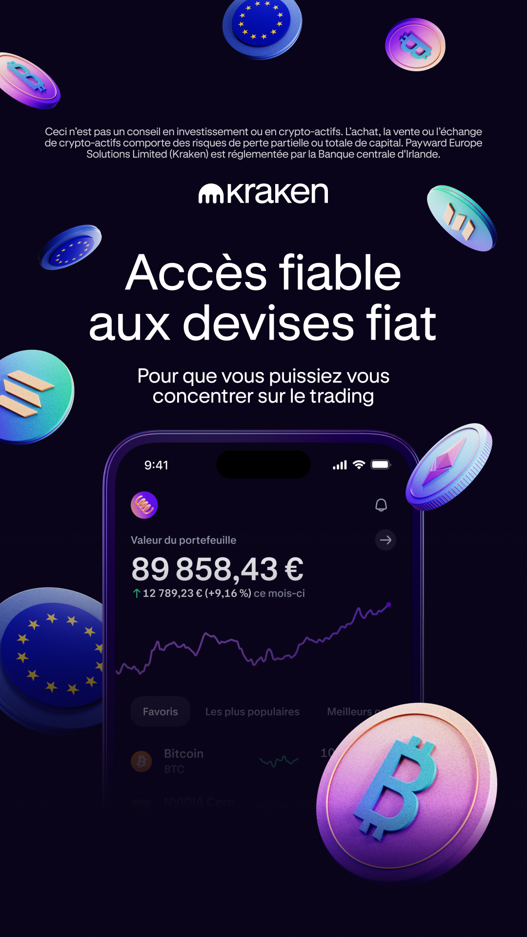 Kraken Digital Asset Exchange Facebook ad