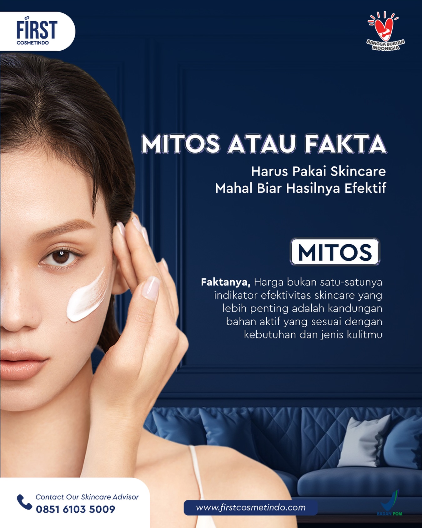 Maklon Kosmetik - First Cosmetindo Facebook ad: Pabrik Maklon Kosmetik dan Skincare Jogja - First Cosmetindo