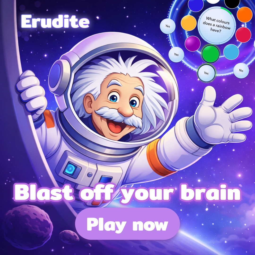 Erudite: Trivia Quiz for Brain Training Facebook ad