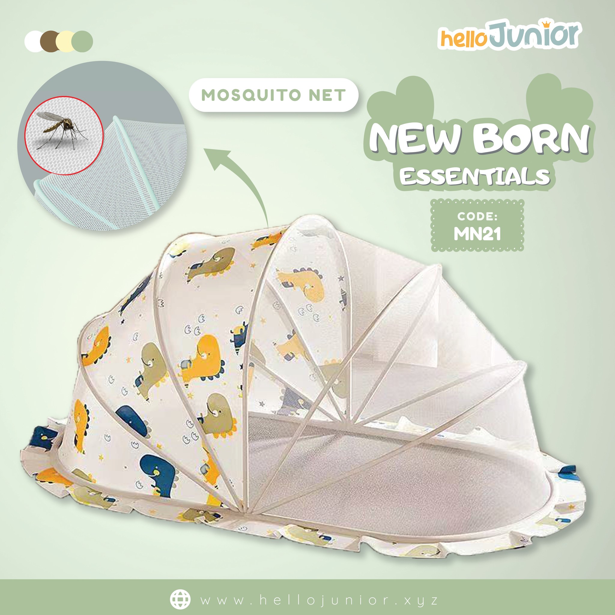 Hello Junior Facebook ad: Peaceful Sleep, Protected Nights for Your Little One