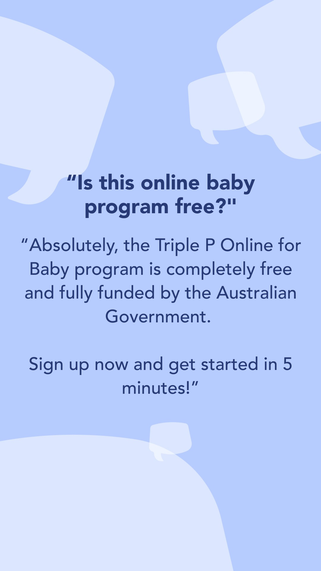 Triple P - Positive Parenting Program Facebook ad