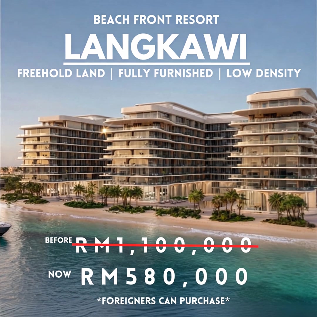 Oppa Properties Facebook ad: Beach Front Sea View Resort