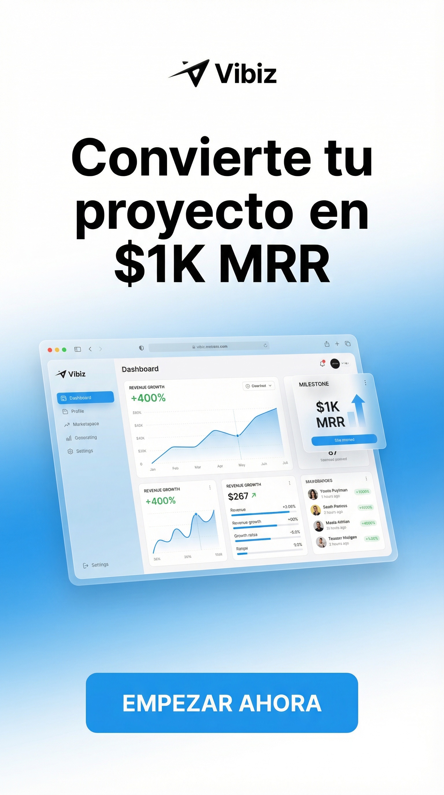 Vibiz Facebook ad
