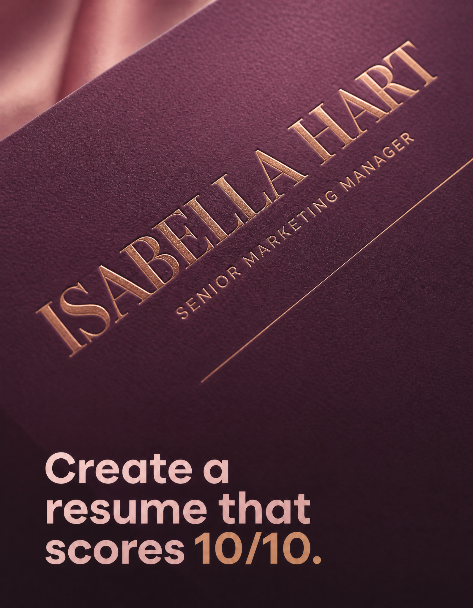 Elegant CV Facebook ad