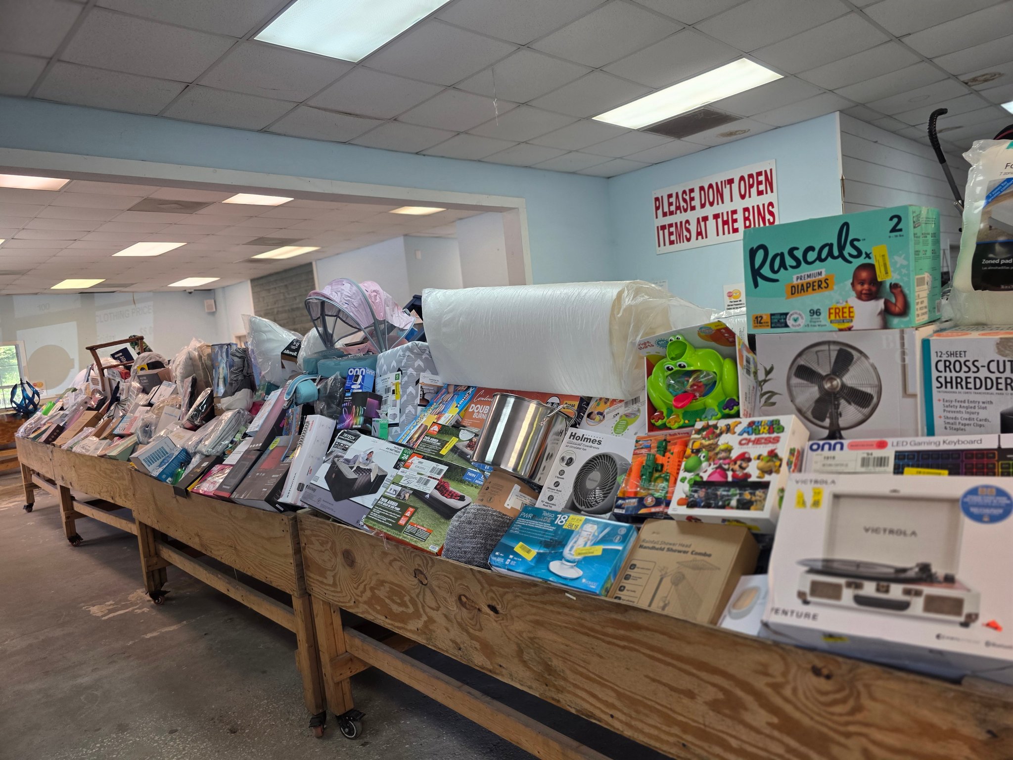 Liquidation Station Facebook ad: * Big Savings Await at Liquidation Station
