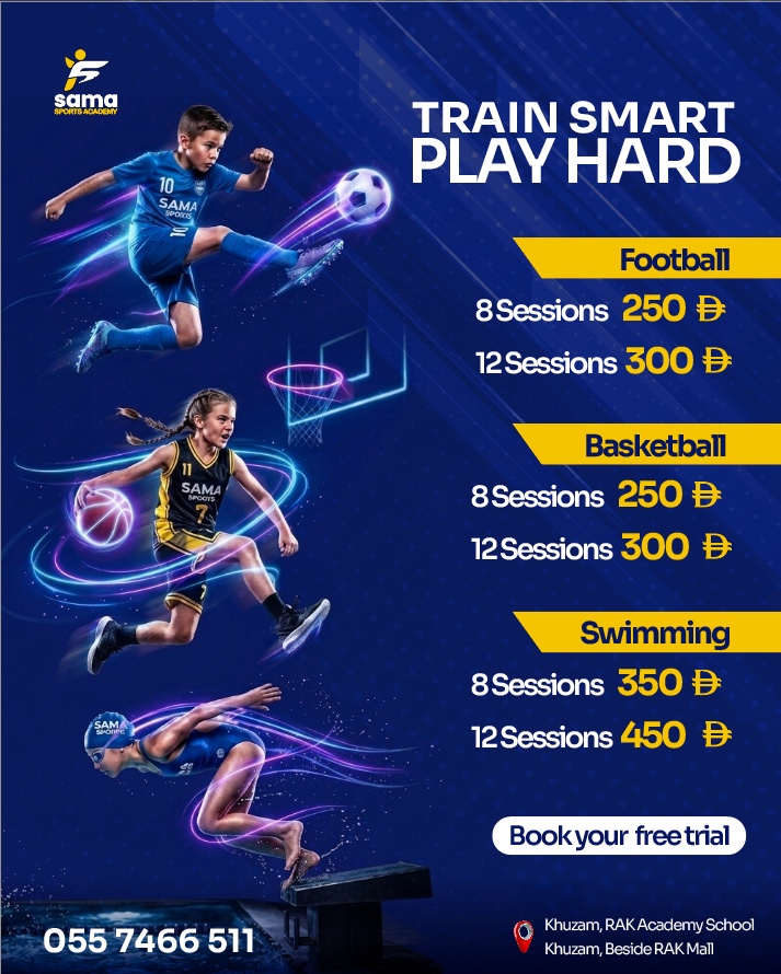 Sama Sports Academy Facebook ad