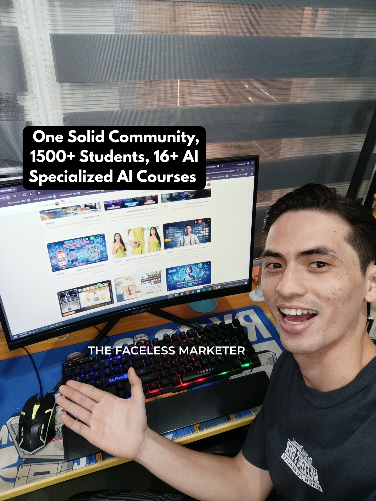The Faceless Content System Facebook ad from Jun 24, 2026