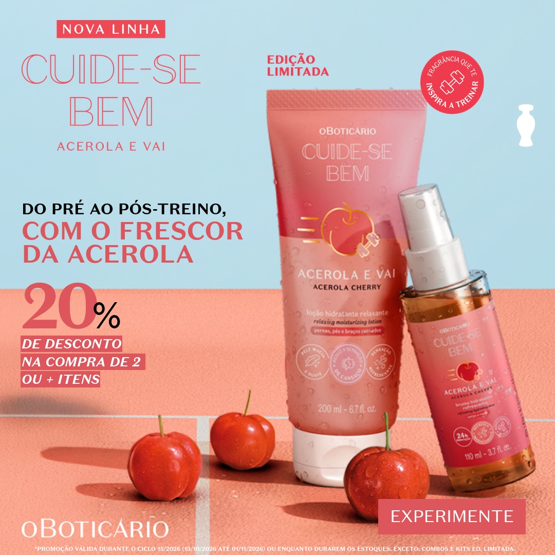 O Boticário Facebook ad: Nova Linha Cuide-se Bem