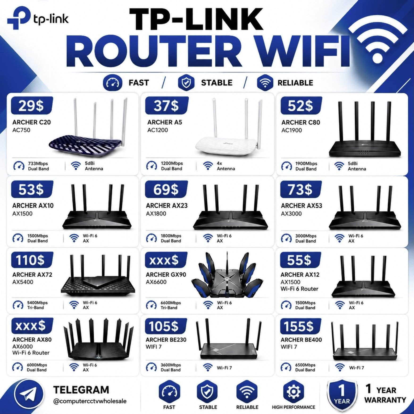 Computer and CCTV Wholesale Facebook ad: បោះដុំ & លក់រាយ Network Products គ្រប់ប្រភេទ