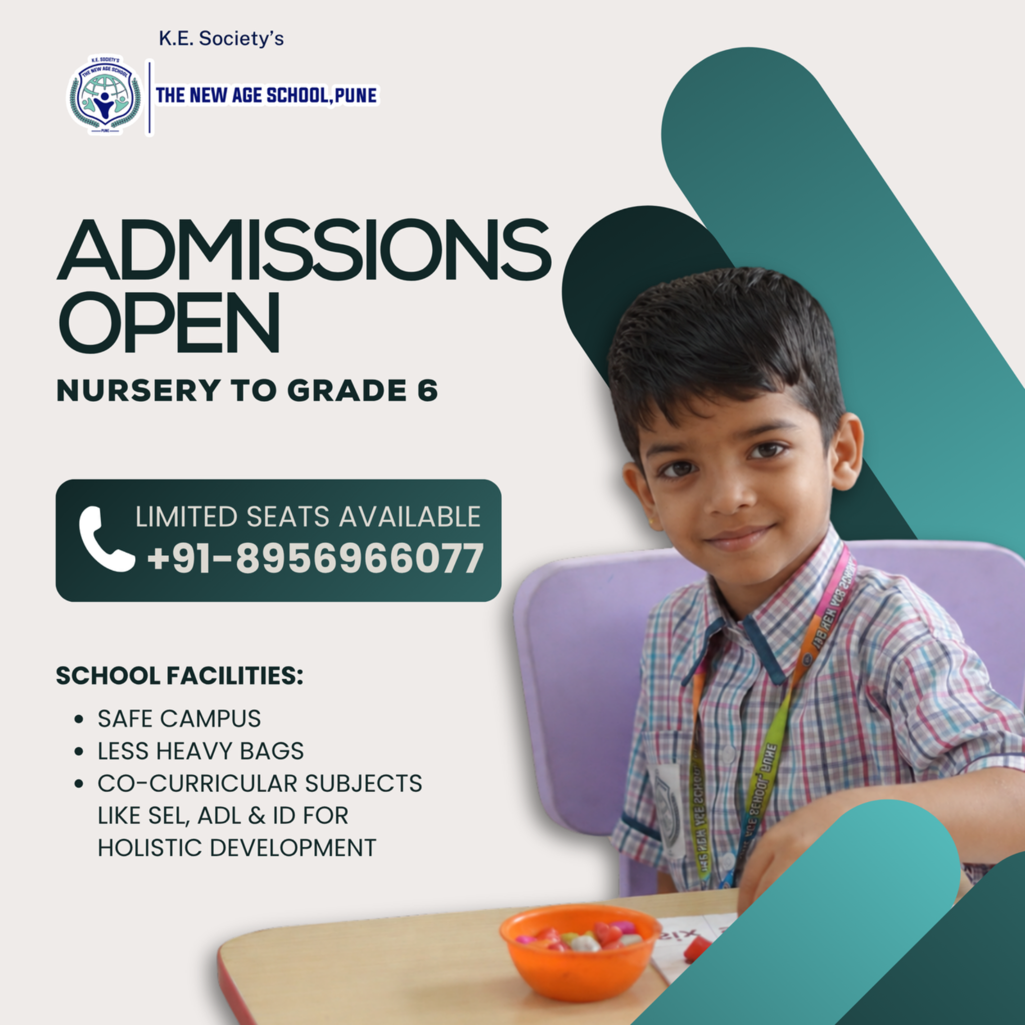 K. E. Society's The New Age School, Pune Facebook ad