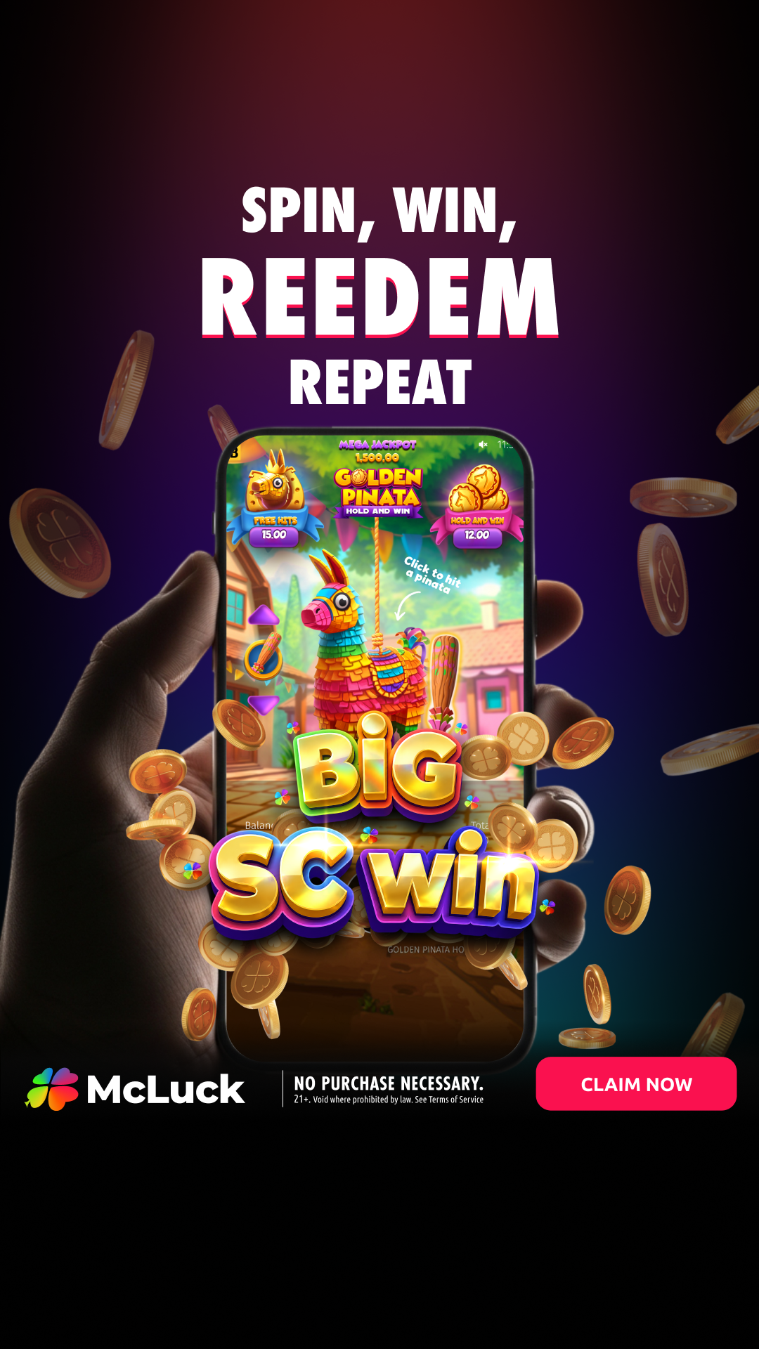McLuck.com Facebook ad