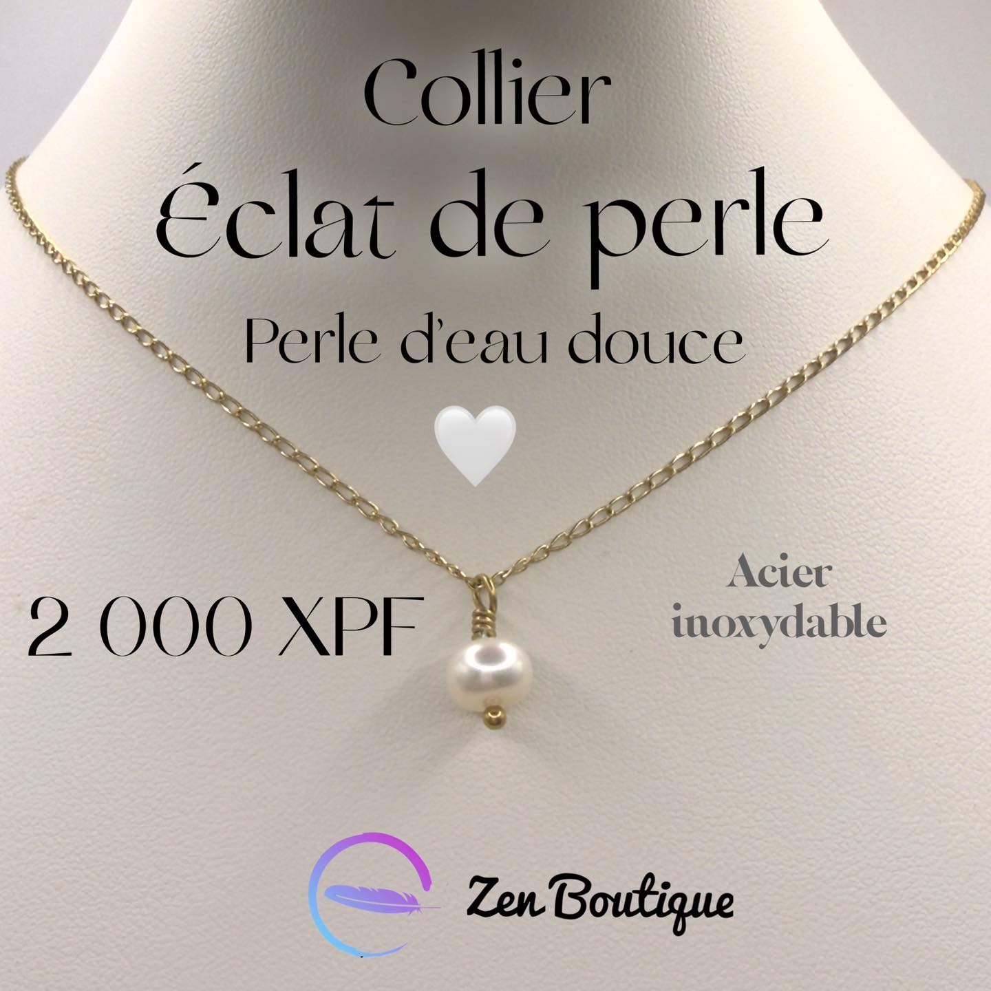Zen Boutique Facebook ad: Éclat de Perle