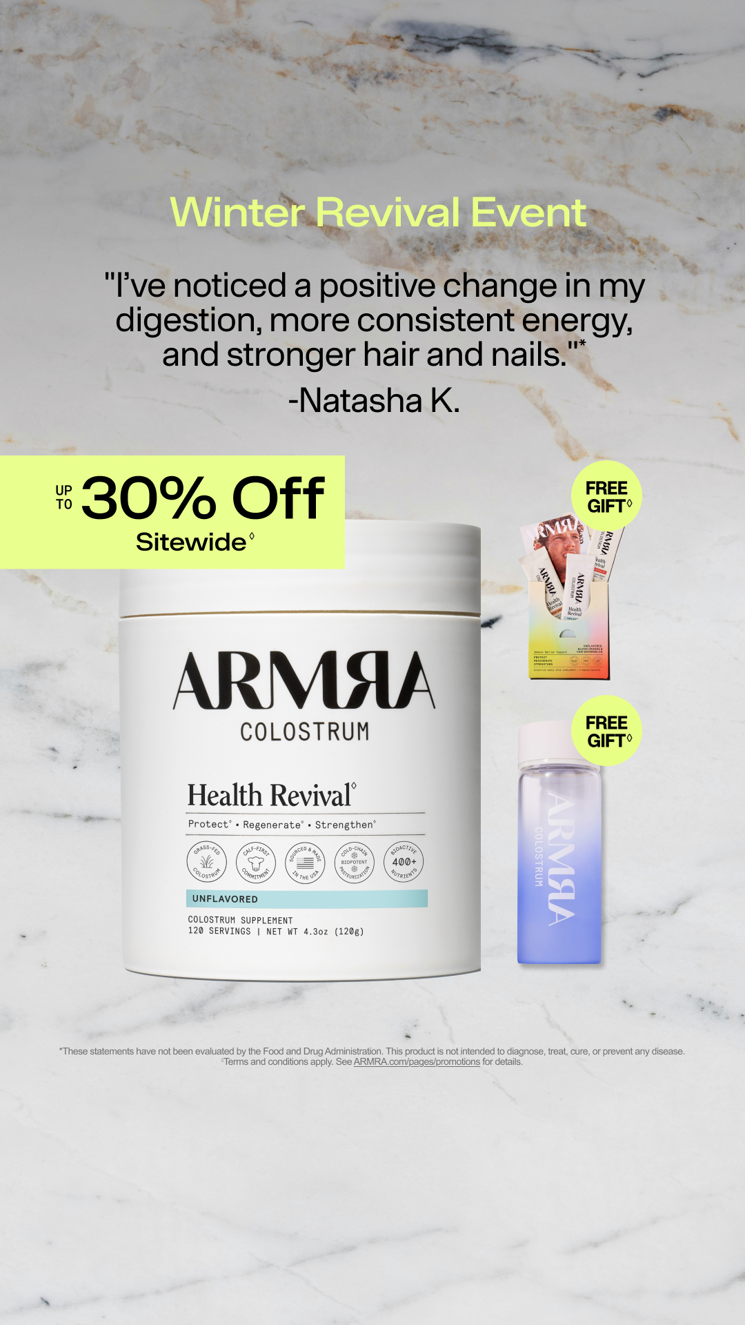 ARMRA Facebook ad