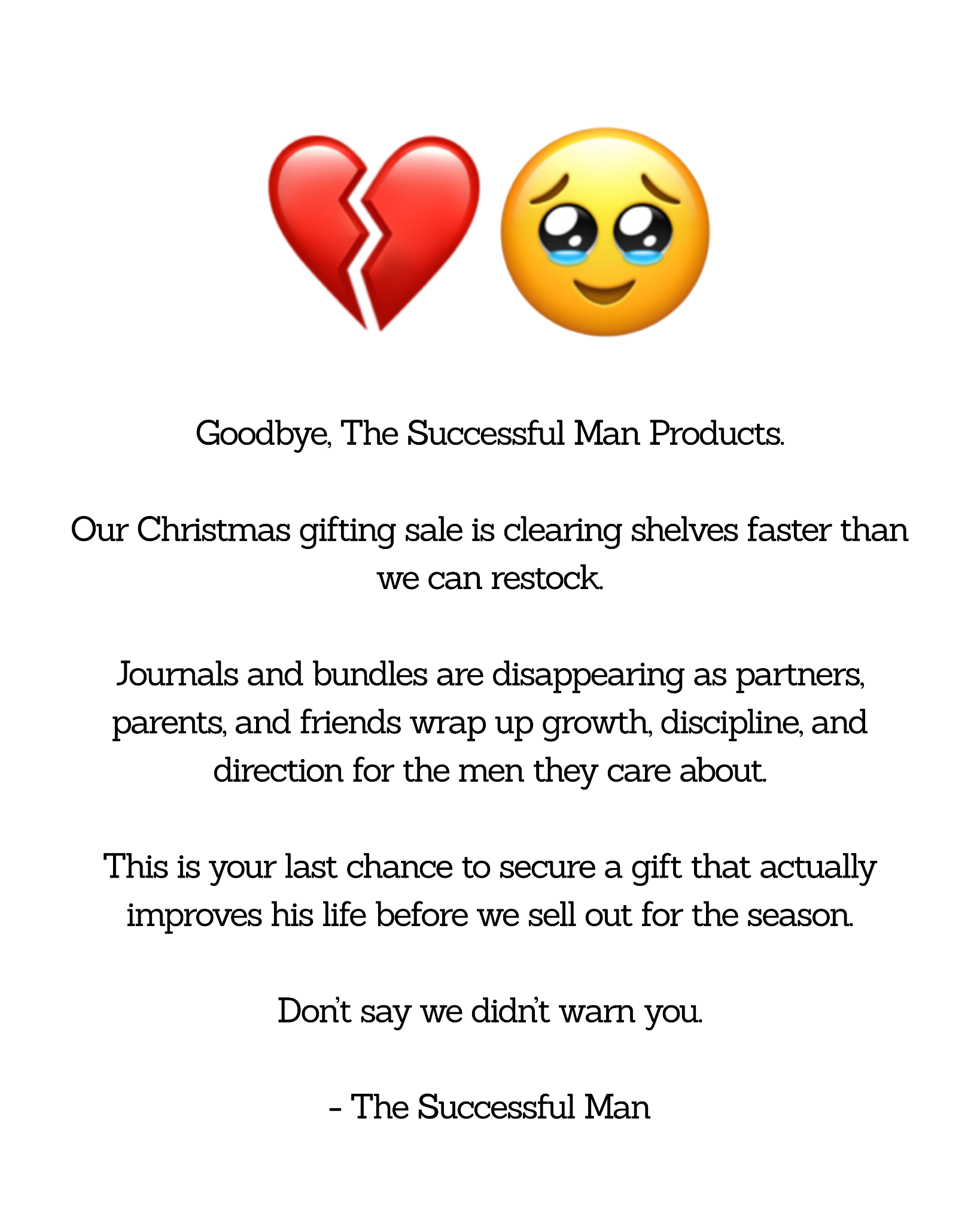 The Successful Man Facebook ad