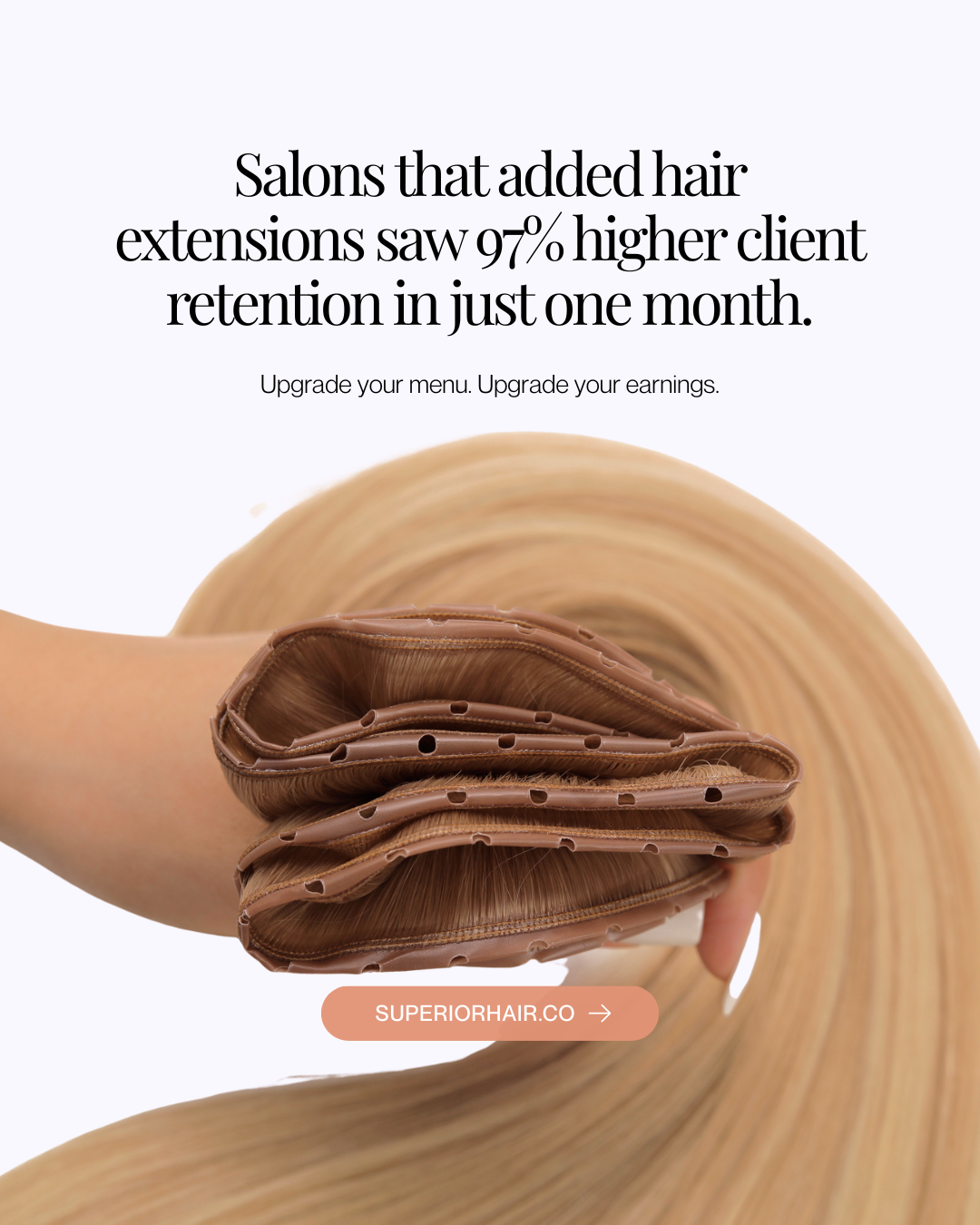 Superior Hair Extensions Facebook ad