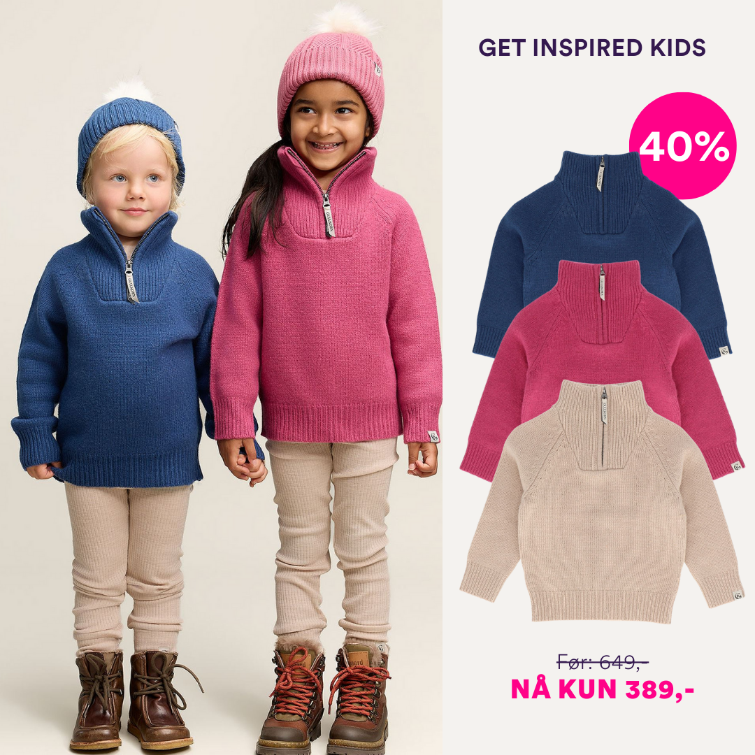 Get Inspired Facebook ad: Myk ullgenser på SALG! Kupp her