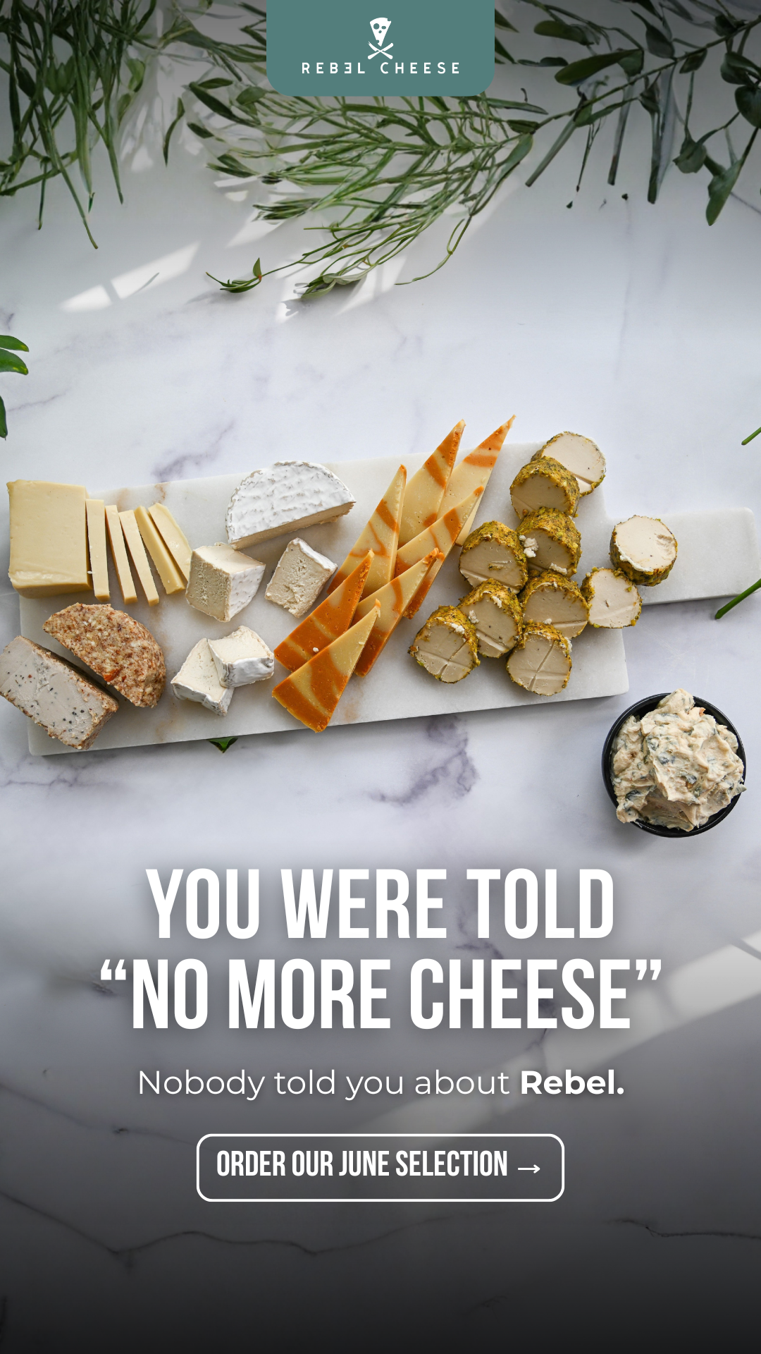 Rebel Cheese Facebook ad