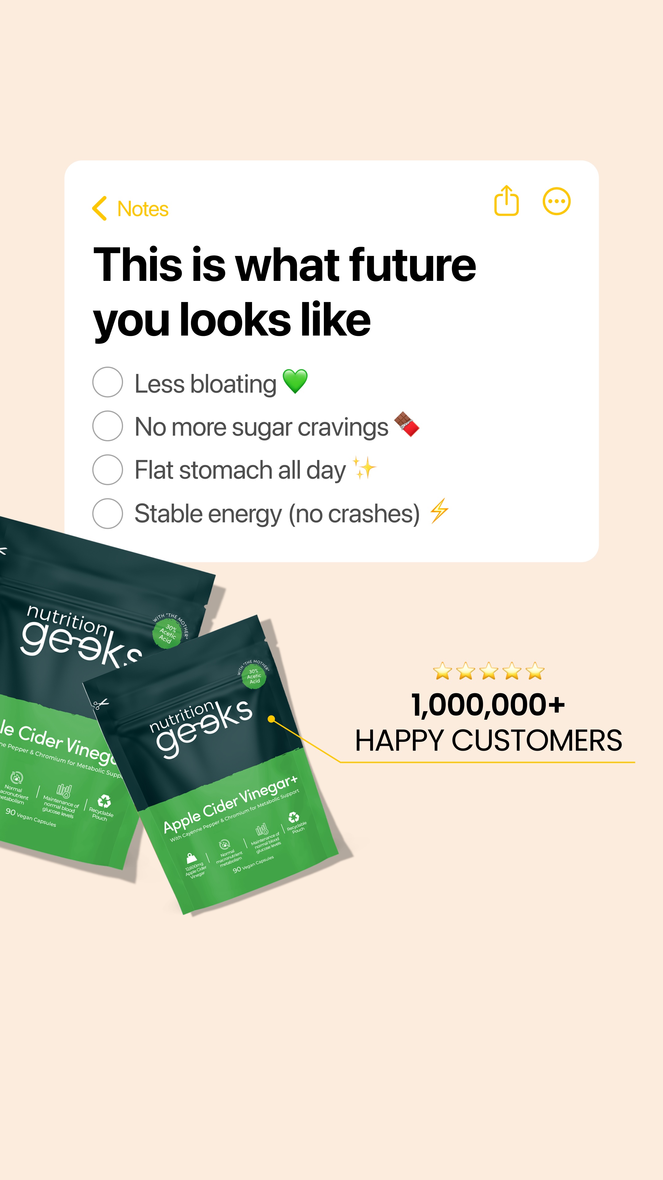 Nutrition Geeks Facebook ad