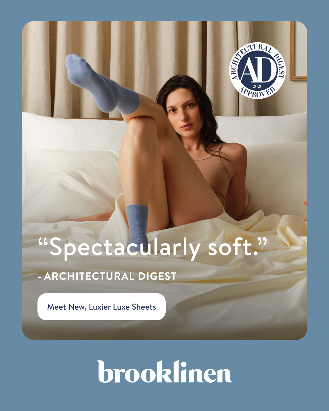 Brooklinen Facebook ad