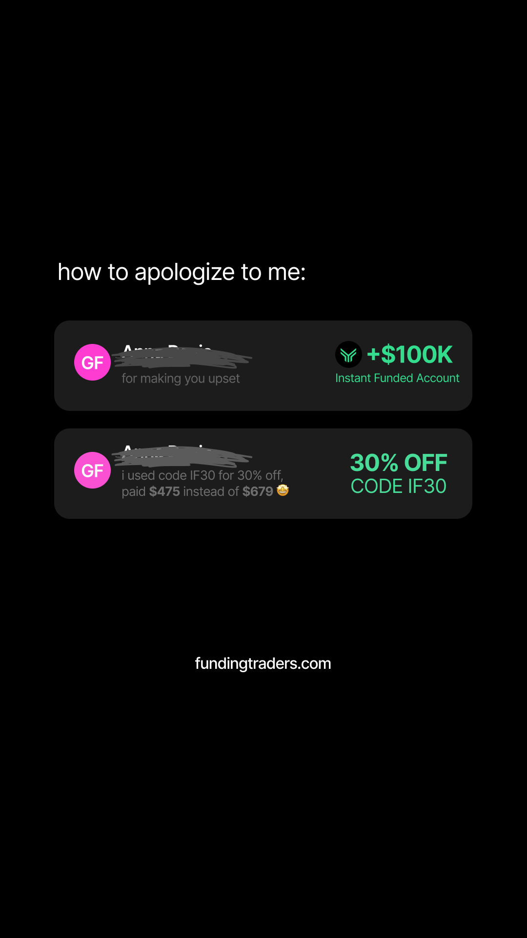 FundingTraders.com Facebook ad