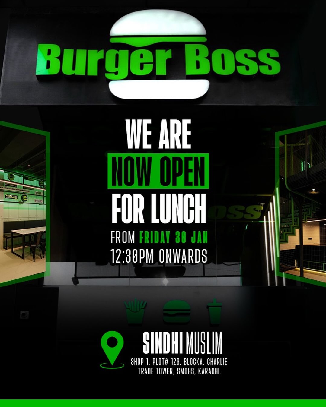 Burger Boss Facebook ad