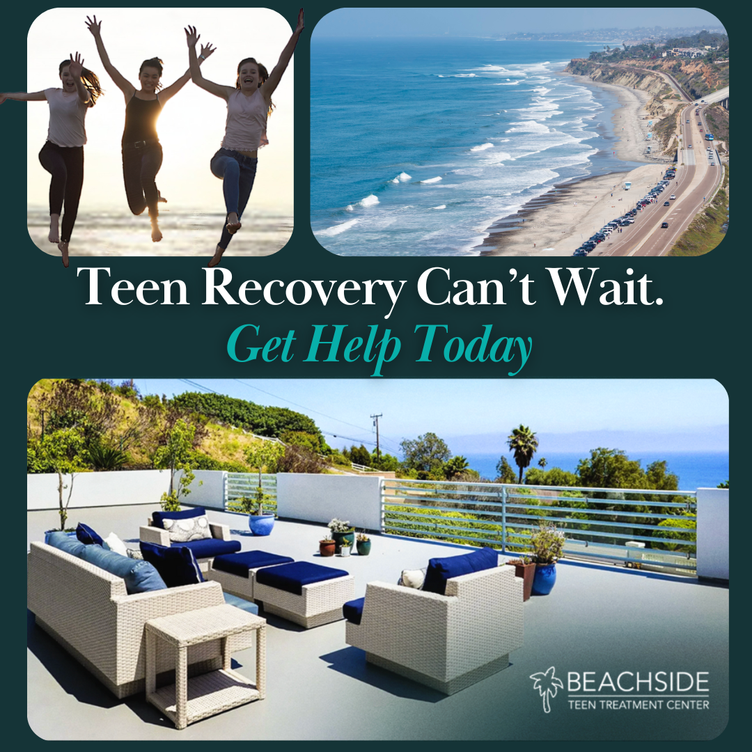 Beachside Teen Treatment Center Facebook ad: Get Help for Your Teen Now