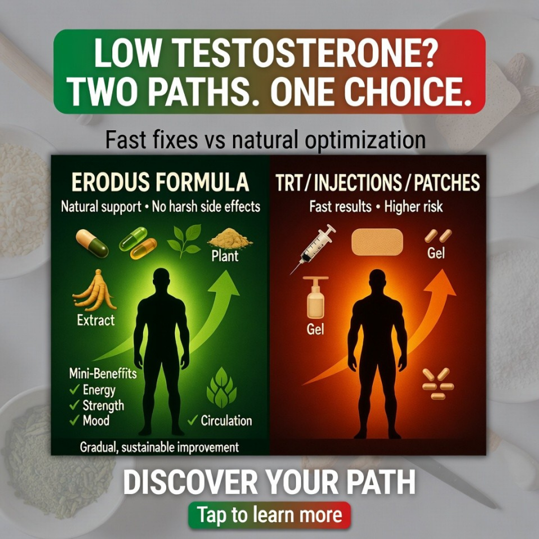 Erodus Formula For Men Facebook ad