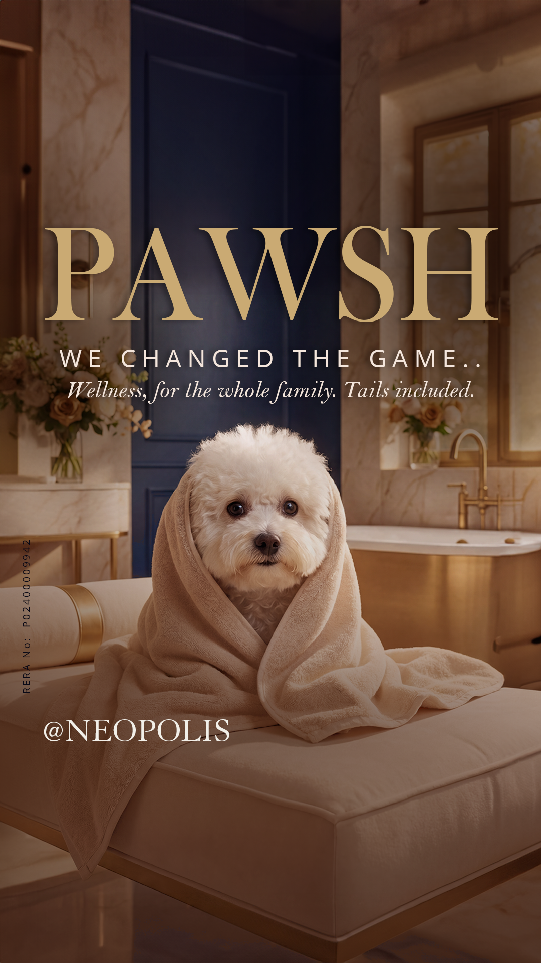 TheTrilight Facebook ad: Luxury Living, Redefined for Your Furry Royalty.